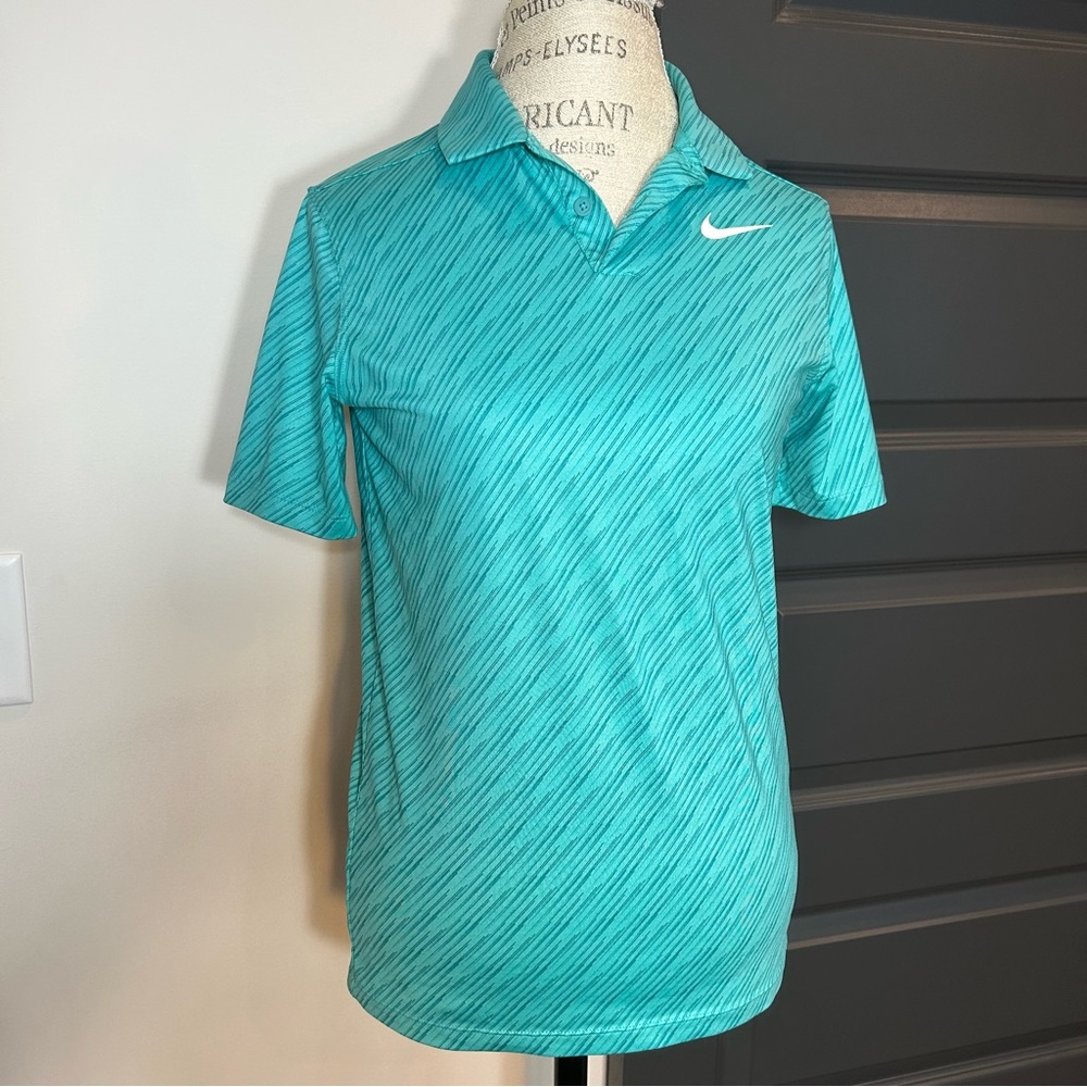 Nike Dri-Fit Blue Golf Polo Shirt